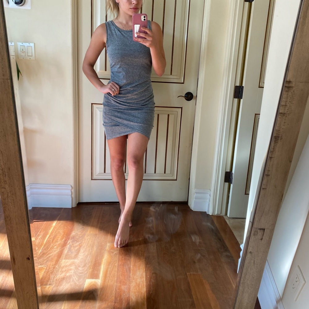 Leith gray cotton dress